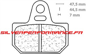 CARBONE LORRAINE PLAQUETTES 2269 RX3 par forme
