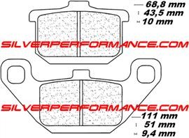 BREMBO SA SINTER PLAQUETTES DE FREIN AVANT 07KA08SA 2285 par forme