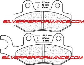 BREMBO SP SINTER PLAQUETTES DE FREIN ARRIERE 07SU12SP 2288 par forme