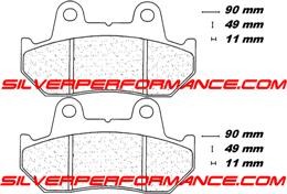 BREMBO SA SINTER PLAQUETTES DE FREIN AVANT 07HO10SA 2289 par forme