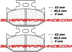 CARBONE LORRAINE PLAQUETTES DE FREIN ARRIERE 2299 RX3 par forme