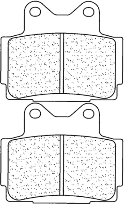 CARBONE LORRAINE PLAQUETTES DE FREIN AVANT 2301 A3+ YAMAHA 350 RDLC 1985-1990