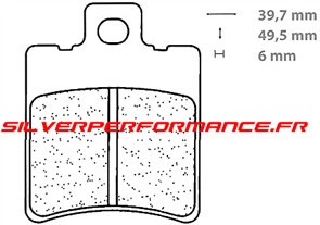 CARBONE LORRAINE PLAQUETTES DE FREIN AVANT 2307 A3+ BERINGER ROAD 2 PISTONS