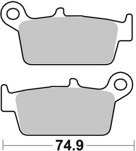 CARBONE LORRAINE PLAQUETTES DE FREIN ARRIERE 2314 RX3 par forme