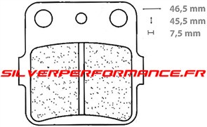 CARBONE LORRAINE PLAQUETTES 2328 X59 RACING mere
