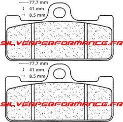 BREMBO SR / SC SINTER RACING ROAD PLAQUETTES DE FREIN AVANT 07BB10SR 07BB10SC 2329 APRILIA SXV VAN DEN BOSH REPLICA 450 2008-2011
