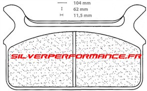 CARBONE LORRAINE PLAQUETTES 2342 RX3 HARLEY DAVIDSON FLHS ELECTRA GLIDE SPORT 1340 1990