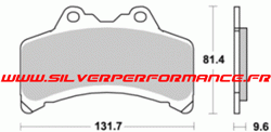 CARBONE LORRAINE PLAQUETTES DE FREIN AVANT 2362 A3+ YAMAHA GTS 1000 1993-1999