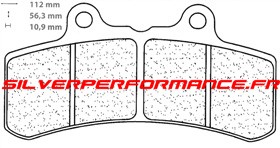 CARBONE LORRAINE PLAQUETTES DE FREIN AVANT 2369 A3+ BUELL M2 CYCLONE 1200 1994-1997