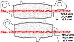EBC HH PLAQUETTES DE FREIN AVANT GAUCHE FA229HH 2383 KAWASAKI ER5 500 2001-2007