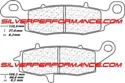 BREMBO SA SINTER PLAQUETTES DE FREIN AVANT DROITE 07KA18SA 2384 SUZUKI DL V STROM 650 2004-2024