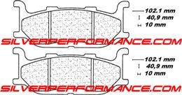 CARBONE LORRAINE PLAQUETTES DE FREIN AVANT 2391 A3+ YAMAHA XVS 650 DRAG STAR DRAGSTAR 1997-2004
