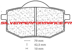 BREMBO ORGANIC PLAQUETTES DE FREIN AVANT 07YA1909 2392 YAMAHA XV 250 VIRAGO 1991-1992