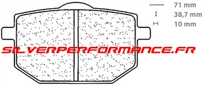 BREMBO SA SINTER PLAQUETTES DE FREIN AVANT 07YA18SA 2393 YAMAHA XT 600 Z TENERE 1988-1990