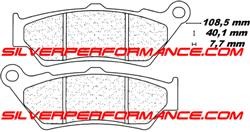 CARBONE LORRAINE PLAQUETTES DE FREIN AVANT 2396 A3+ par forme