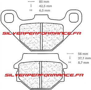 BREMBO SA SINTER PLAQUETTES DE FREIN AVANT 07015SA 2466 HERCULES GP SUPRA 50 1980-1990