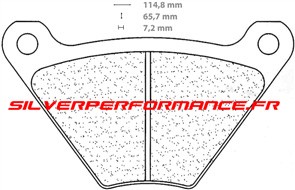 BREMBO SA SINTER PLAQUETTES 2599 HARLEY DAVIDSON FL 1200 FLH POLICE 1975-1979