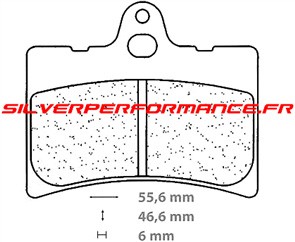 CARBONE LORRAINE PLAQUETTES DE FREIN AVANT 2601 XE7 / XC7 BETA TR 34 1992-2010