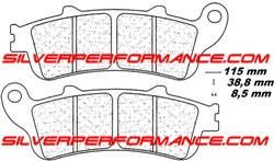CARBONE LORRAINE PLAQUETTES DE FREIN ARRIERE 2602 RX3 HONDA VFR 800 VTEC / ABS 2002-2016