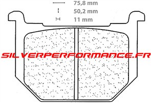 CARBONE LORRAINE PLAQUETTES DE FREIN AVANT 2694 A3+ SUZUKI GN 250 1985-1997