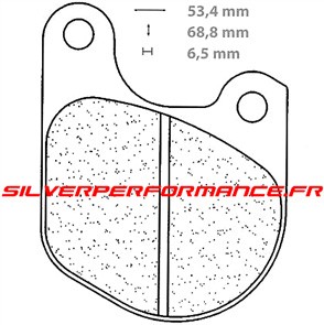 CARBONE LORRAINE PLAQUETTES DE FREIN AVANT 2700 A3+ HARLEY DAVIDSON FLTH TOUR GLIDE 1340 1984-1994