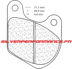 CARBONE LORRAINE PLAQUETTES 2718 A3+ HARLEY DAVIDSON FLH CLASSIC 1340 1982-1983