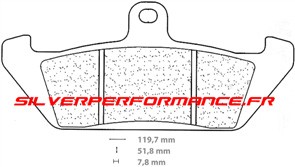 BREMBO SA SINTER PLAQUETTES DE FREIN AVANT 07BB06SA 2801 APRILIA TUAREG WIND 350 1988