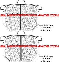 BREMBO CARBON CERAMIC ORGANIC 07HO0307 PLAQUETTES DE FREIN AVANT HONDA CBX 1000 1978-1980