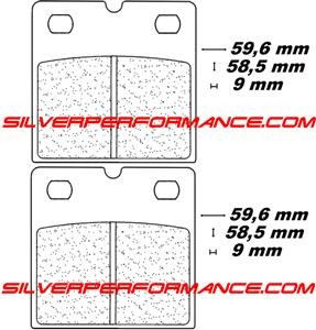 CARBONE LORRAINE PLAQUETTES DE FREIN AVANT 2840 A3+ BENELLI SEI 900 1981-1983