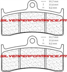 BREMBO SR / SC SINTER RACING ROAD PLAQUETTES DE FREIN AVANT 07KA20SR 2899 BUELL M2 CYCLONE 120001998-2002