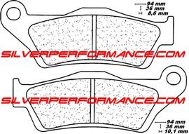 BREMBO SP SINTER PLAQUETTES DE FREIN ARRIERE 07BB28SP 2900 BMW S 1000 XR 2015-2025