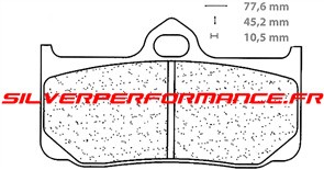 CARBONE LORRAINE PLAQUETTES RACING 2933 C60 ETRIER BREMBO P4 GP