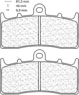 BREMBO SA SINTER PLAQUETTES DE FREIN AVANT 07GR62SA 2960 BMW R 1200 R 2006-2012 ( 2 eme type de montage)