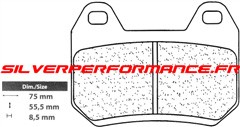 CARBONE LORRAINE PLAQUETTES DE FREIN ARRIERE 2987 RX3 BMW K 1200 LT 1999-2000