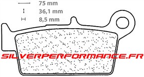CARBONE LORRAINE PLAQUETTES DE FREIN AVANT 3006 MSC HONDA NS 150 1992-2010