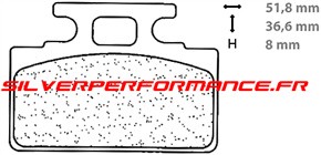 CARBONE LORRAINE PLAQUETTES DE FREIN AVANT 3009 MSC HONDA R LEAD 125 1988-2010