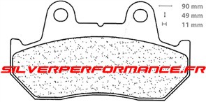 CARBONE LORRAINE PLAQUETTES DE FREIN AVANT 3011 MSC HONDA CN HELIX 250 1986-1987