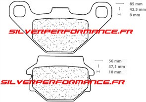 CARBONE LORRAINE PLAQUETTES DE FREIN ARRIERE 3012 SC FANTIC BIG WHEEL 50 1994-2010