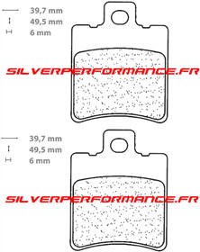 CARBONE LORRAINE PLAQUETTES DE FREIN ARRIERE 3013 MSC APRILIA LEONARDO 125 1997-1998