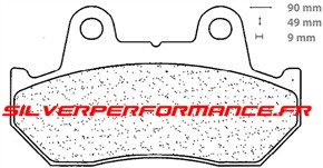 CARBONE LORRAINE PLAQUETTES DE FREIN AVANT 3017 MSC HONDA CN 250 1993-2010