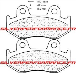 CARBONE LORRAINE PLAQUETTES DE FREIN AVANT 3019 SC HONDA LEAD 100 2000-2010