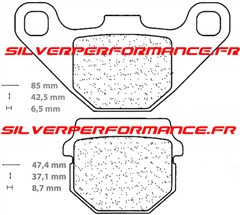 CARBONE LORRAINE PLAQUETTES DE FREIN AVANT 3022 SC SUZUKI AE R/L 50 1988-2010