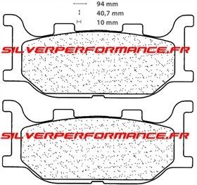 CARBONE LORRAINE PLAQUETTES DE FREIN AVANT 3025 MSC YAMAHA YP MAJESTY 400 2005-2012