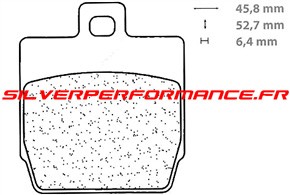 CARBONE LORRAINE PLAQUETTES DE FREIN ARRIERE 3027 SC MBK NITRO 50 1997-2010