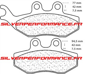 CARBONE LORRAINE PLAQUETTES DE FREIN AVANT 3031 MSC BENELLI ADIVA 125 2001-2010
