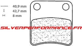 CARBONE LORRAINE PLAQUETTES DE FREIN AVANT 3038 MSC GARELLI PANTHER 125 2002-2010