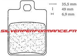 CARBONE LORRAINE PLAQUETTES DE FREIN AVANT 3043 SC PIAGGIO LIBERTY 4T 50 2000-2010