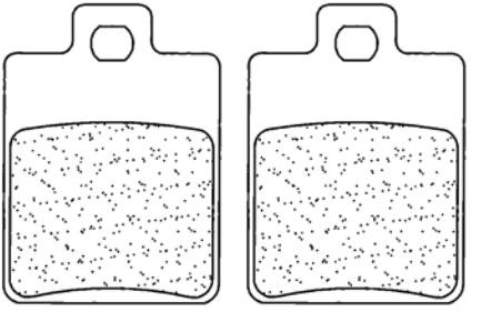 CARBONE LORRAINE PLAQUETTES DE FREIN AVANT 3043 MSC PIAGGIO MP3 400 2007-2016