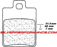 CARBONE LORRAINE PLAQUETTES DE FREIN AVANT 3045 MSC GILERA HEXAGON 125 1996-1997