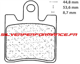 CARBONE LORRAINE PLAQUETTES DE FREIN AVANT 3049 MSC DAELIM S2 Fl 125 2007-2010